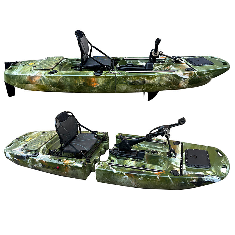 12.5ft Tandem or Solo Modular Raptor Pedal Fishing Kayak